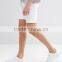 Latest Custom Functional Pocket Men's White Super Skinny Slim Fit 65% Cotton 35% Polyester Denim Concealed Fly Casual Hot Shorts