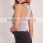 Chinese Factory Sexy Women Plain Tight Body Shaper Basic Grey Racer Back Bodysuit