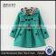 MGOO New Arrival Stock Three Colors Korea Design Children Trench Coat Girl Winter Fashion Outwear