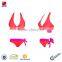 High Quality Sexy Bikini Swimwear Red Color Bikini Swimwear Latex Bikini Swmwear