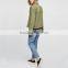2017 Wholesale woman green shirt custom shirts fashion blouse