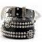 Ladies Western Rhinestone Belts Wholesale Genuine Leather Belt Fashion Genuine Leather Belts