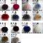 Myfur 15 CM Beige Puff Ball Keychain Fur Pompom Keychain Bag Charms