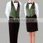 Restaurant Unisex Uniform Black Vest