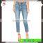 Top Design Custom Women Jeans 2016 Wholesale New Style Jeans Denim Ladies Slim Fit Denim Jean