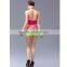supply type oem service women and girls fairy latin dresses-plum tassels on the belt