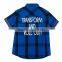 100% cotton children's short sleeve fancy boy summer shirt