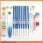 Hot Selling Plastic Crochet Hook Set Include Knitting Yarns,Thimble,Measuring Tape,Handle Knitting Needles Hooks