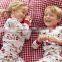 Sexual girls and boy image children outfits 100% cotton ruffles baby girl outfits clothing newborn christmas pajamas