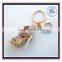 2016 Friendship Gift for Girl Golden Rhinestone High Heel Charm Key Chain Accessory