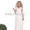 Sleeveless new design young girls long party dresses long white prom dresses