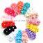 Triple Chiffon Flowers Matching Spark Rhinestone Buttons in Center DIY Accessory