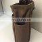 Brown Canvas Tote Bag With Leather Handle