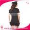 Sexy Halloween cosplay Ladies Black Police Officer Cop Uniform Fancy Dress Party Costume