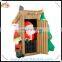 Christmas inflatable santa claus, led lighting inflatable santa toilet. inflatable santa restroom for outdoor decoration