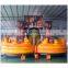 2016 new design PVC Tarpaulin fire truck inflatable obstacle bouncer with slide