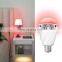 2017 new arrival colorful LED voice control bulb,energy saving speech recognize bulb