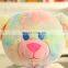 Fluffy Jumbo colorful rainbow teddy bear plush custom toy