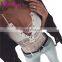 Eaby Hot Sale transprent white v neck harness fashion women clothing jumpsuit plus size