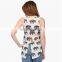 T-WV506 Stylish Womens Elephant Printed Singlet Rayon Tank Tops in Bulk