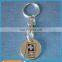 New Product Trolley Token keyring with Zinc Alloy Holder