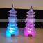 led acrylic tower christmas decoration light