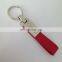 Wholesale printing custom logo metal leather strap keychain