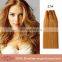 Wholesale Grade 7A Unprocessed No Split Ends Natural Blonde No Shedding Raw Cheap Virgin Russian Wavy Hair