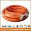 CE prove brass connector fittings orange color PVC LPG gas hose, PVC gas pipe for cooking and oven