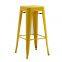 modern cheap industrial stackable metal bar stools