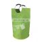 Portable collapsible 600D Oxford fabric laundry bag basket with aluminum handle