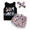 kids baby toddler star stripes kids clothing girl boutique clothing sets