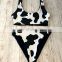 Sexy Bikini Mujer 2021 New Cow Print Swimsuit Women Two Pieces Push Up Biquini Brazilian Swimming Suit For Women Beach Swimwear