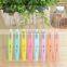 Knitting Tool Plastic Handle Sweater Needle Colorful Soft-skinned Aluminum Crochet Hooks Needle With 8pcs Each Set