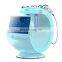 Newest cool Blue Magic Mirror Skin Analyzer RF Face Lifting Skin Scrubber Oxygen Sprayer Facial Deep cleaning Machine