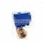 mini electric 1/2inch 3/4inch and 1 inch actuator l ball valve with manual override function for smart use