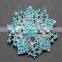 wholsale fashion silver gold crystal rhinestone diamond pearl china custom fabric flower brooch