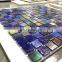 swimming pool mosaic irridiscent mix purples and blue color hot melting splash back glass mosaics tiles bathroom mosaic tiles