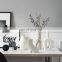2021 luxury White Circle Home Decor wedding Modern unique donut shaped Ceramic Flower Vase for Living Room Bedroom Dining Table