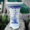 Wholesale Jingdezhen High Temperature burning blue and white orchid porcelain flower pot
