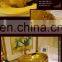 Gold color oval shape ceramic porcelain bathroom wash basin sink