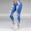 Na0807 Skinny Stretch Plus Size Ripped Casual Ladies Nine-point Pants Feet Pants Personality Trend Pencil Jeans Wholesale