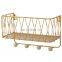 Best selling bathroom metal wire shelving rack  living room wire storage racks with bamboo ball bathroom accessories rack