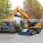 7ton wheel excavator, excavator on wheels, bucket wheel excavator for sale