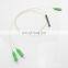 Fiber Optic PLC Splitter 1X2 SC Connectors Simplex Mini Tube Fiber Optic Splitter