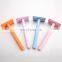 Metal Customized Double Edge Womens Safety Shave Razors For Gift