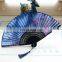 Wholesale hot selling custom wooden hand fan large decorated folding fans flower fancy folding fan bamboo