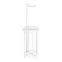 Modern Design Powder Coating Tissue Paper Roll Holder Bathrooms/Powder Room Brass Standing Toilet Paper Holder