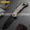 Amazon High Quality Outdoor Multifunctional Folding Knife Camping survival self-defense knife With Flint for Pocket Knife