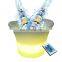 Good Quality Double-Wall LED Luminous Ice Bucket Induction Recharge Waterproof Lighting Ice Buckets for Bar